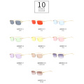 Frameless Ocean color 2020 new arrivals unique fashion shades custom designer luxury metal sunglasses women 72070